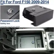 Console Armrest Insert Vault Safe Storage Box Password Lock For Ford F150 09-14