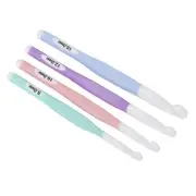 4 Pcs Crochet Hooks Ergonomic Design Clear Scale Plastic Crochet Hook Set