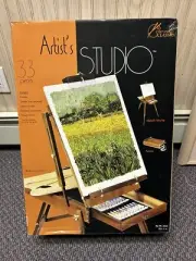 Art Studio Classic Artist's 33 Piece Set Easel New in Box