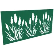 ProtectorAl 300 - 1200 x 1201 - 2400mm Dark Green / Gloss White Bullrush Unframed Composite Decorative Panel