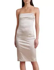 BNWT BEC & BRIDGE CHAMPAGNE HEATHERS MIDI DRESS - SIZE 8 AU/4 US (RRP $330)