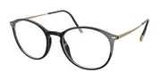 Silhouette Illusion Lite 2931 9030 Men's Glasses Black Size 49 - Private Health Rebate - Blue Light Block Available
