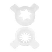 Premium Ice Cream Maker Add-ons, Versatile Nozzles for Unique Creations White 4.80X4.20X0.90CM