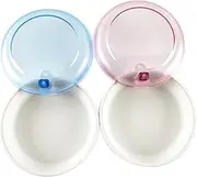 LALAFINA Small Storage Box Rotating Case for Dentures Plastic Case Brush Travel-friendly