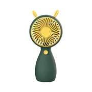 Portable Mini Fan USB Charging Handheld Cartoon Fan For Outdoor Creative Cute Mute Lanyard Desktop Small Cooling Conditioner Fan