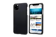 For iPhone 11 Pro Max Case Elegant Genuine Leather Back Protective Cover Black