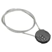 Small Combination Lock 31.4 Inch, 1 Pack 3 Digit Padlock for Gym Locker, Black