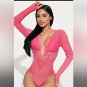 Cosmopolitan Secrets of Love Lace Teddy Pink size M