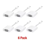 LOT OF 6 GENUINE Apple Mini DisplayPort to VGA Adapter MB572Z/B NEW