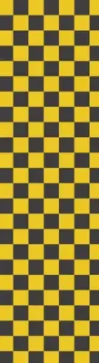 Fruity Griptape (9"x33") Black/Yellow Checkers Single Sheet