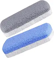 2pcs Abrasive Stone Foot Grinder Scraper Tool Purple Foot Scrubber Pedicure Tools Pumice Vallev Foot Spa Lava Stone Toe Cleaning Brush Heel Scrubber for Cracked Heels Foam Glass