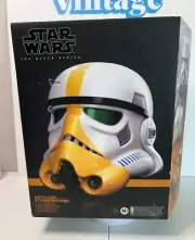 Star Wars Black Series Artillery Stormtrooper Helmet Premium Electronic Sealed