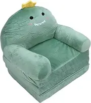 Toddler Sofa Chair, Kids Sofa Couch, 2-in-1 Convertible Lounger, Cute Cartoon Sleeper Couch for Children, Foldable Sofa Couch, Soft Plush Kids Furniture for Playroom, Bedroom (3