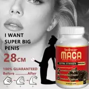 Organic Maca Root 120 Capsules Peruvian Maca Extract Male Enhancement Energy