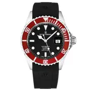 Revue Thommen's Men's Diver Black Dial Rubber Strap Automatic Watch 17571.2836