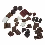 30 Mix Lot Flat Back Chocolates Embellishments Resin Sweet Candy Art Decor 1-3cm