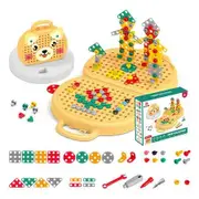 Construction Toys for Kids, Construction Sets with Drill Toy, Creativity Toolbox Set for Kids