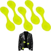 Pack of 6 Magnetic Reflectors, Children's Reflector, Reflector Pin Magnet, Reflector Clip, Backpack, Jacket, Clothing, Pram, Jogging Warning Reflector Clip Trailer, Bicycle Safety Reflector