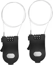 TOGEVAL 2pcs Cable Lock for Daily Use Versatile Security for Bicycles Snowboards and Strollers Durable Material Compact Convenient Locking Tool