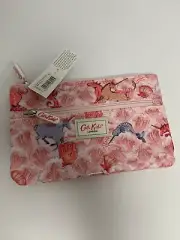 CATH KIDSTON Double Zip Pencil Case Unicorn Waves pattern