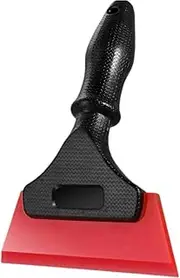 All-Purpose Silicone Squeegee for Shower Glass Door, Window Cleaning, Window Squeegee with Blade Non-Slip Handle for Car Windshield, Mirror, Tile (Red, 19 cm)