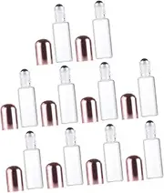VINTORKY 10pcs Essential Oil Roller Bottles Refillable Glass Perfume Containers with Tightly Fitting Lid for Travel Leak Design Corrosion Resistant Balls