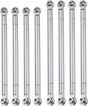 uxcell 8pcs Pull Rod Link Rod Linkage Aluminum Alloy Wheel Base Upper Lower Link Rod Chassis Linkage for MN86K MN86KS 1/12 RC Car（Titanium ）