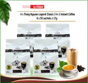 4 x Vietnamese Trung Nguyen Legend Classic Instant Coffee 3 in 1 Mix