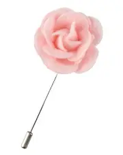 Peach Pink Felt Rose Lapel Flower Pin Wedding Prom Corsage Fabric L13