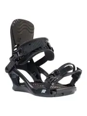 K2 Cassette Women's Snowboard Bindings, Black, Small