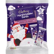 Cadbury Marshmallow Chocolate Santa Christmas 5 Piece Pack