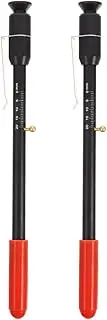 2pcs Car Brake Pad Depth Gauge Precision Scale Easy to Use Tool for Automotive Maintenance