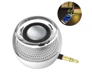 Portable Speaker, Crystal 3W Mini Wireless Speaker - 3.5mm Aux Audio - Black