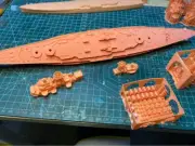 3D Printed 1/700 USS Constellation Battleship Unpainted Model Kit HOT！