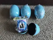 Tamagotchi connection egg Blue lor of 4 great gift! keychain NEW!