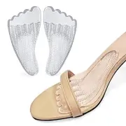 2 Pieces High Heel Cushion Inserts Arch Pads for Boots Sandals Leather Shoes