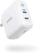 【美國代購】ANKER 40W PIQ 3.0 POWERPORT III DUO C 型可折疊快速充電器 為 IPHONE GALAXY PIXEL IPAD/IPAD 供電