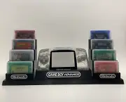 Gameboy Advance & 16 Game's in Cases Display - DISPLAY ONLY (Customize Colors)