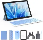 Tablet 2 in 1 Tablets 10 inch Android 12 Set with Keyboard 2in1 blue