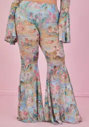 [Sugar Thrillz] Plus Divine Lush Opulence Flare Pants