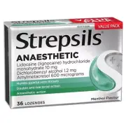 Strepsils Anaesthetic Menthol 36 Lozenges