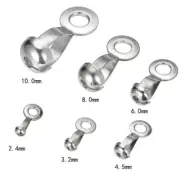 50pcs Ball Chain Connector Snap-on Chain Stainless Steel Jewelry Finding 3-10mm