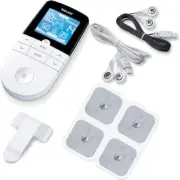 Beurer EM49 Painfree Digital TENS and EMS Machine | Drug-Free Natural Pain Relie