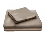 Accessorize Tencel Cotton Blend Sheet Set Mocha (Also Known as Latte) Single