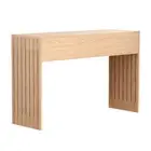 Artiss Console Table Wood Entry Table Fluted Hallway Tables Furniture 120CM Pine