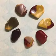 Medium Mookaite Jasper Worry Stone Pocket Thumb Reiki Healing 1"-1.50"