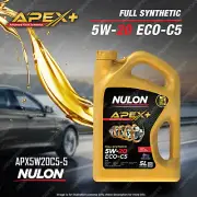 Nulon Full Synthetic APEX+ 5W-20 ECO-C5 Engine Oil 5L APX5W20C5-5 (for: Subaru)