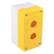Yellow/White 2 Hole 22mm Control Station Box Enclosure IP65