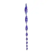 Wind Spinner Rod Purple Reflective Spiral Bird Deterrent Rotating Repeller 48cm Acrylic