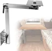 RV Table Leg Mount Removable Table Leg Aluminum Alloy Adjustable Bracket for Caravan Motorhome (Silver)
